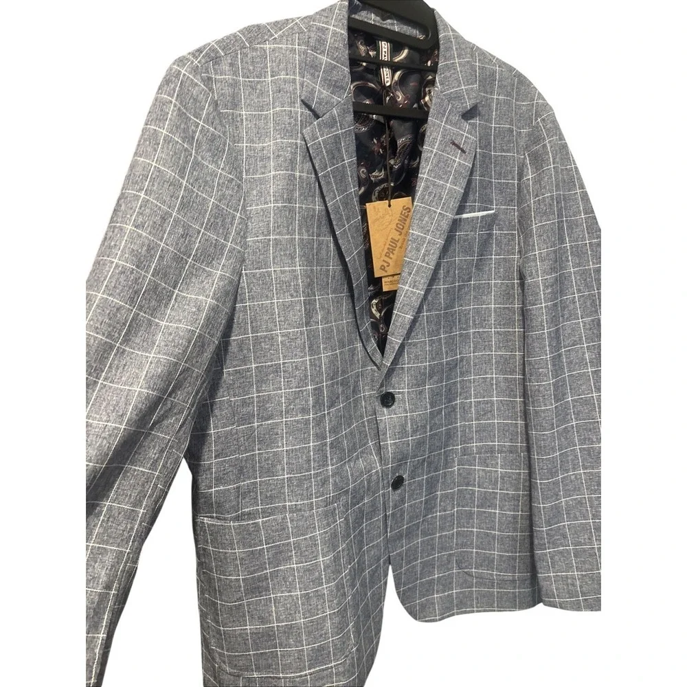 PAUL JONES‎ Mens Casual Sport Coats Two Buttons Lightweight Blazer XL